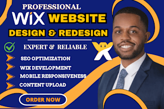 wix website redesign, redesign wix website, wix website design, wix development