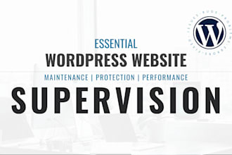 give tech support and maintenance for your wordpress website