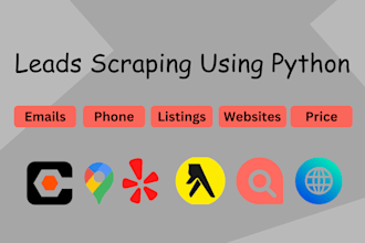 do leads scraping, google maps, web scraping using python