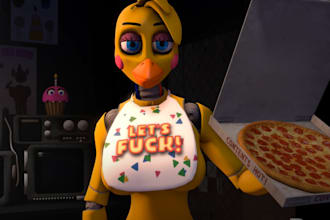 do high quality nsfw  sfm animation fnaf character design skyrim model for game