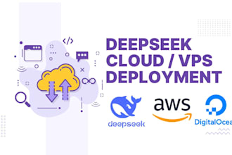 deploy deepseek in AWS ec2, gcp, azure, in any vps