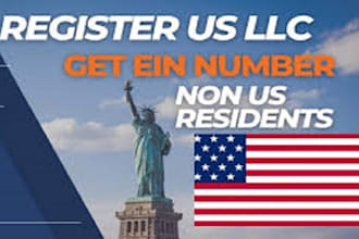 do US llc registration with ein number for US non resident