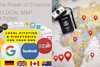 create set up local google maps citations business listing local SEO ranking gmb