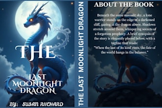 design fantasy book cover fiction, sci fi, horror romance cover children book