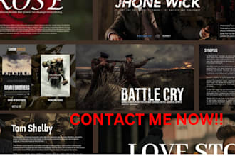 design pitch deck presentation for film tv show and podcast do movie poster