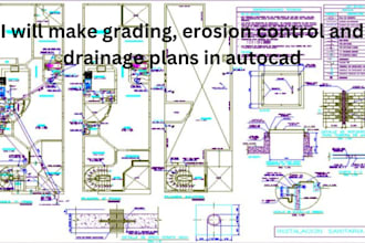 make grading, erosion control and drainage plans in autocad