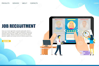 build saas ai powered job board, staffing or recruitment website, HR automation
