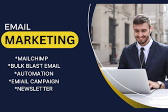 send bulk email blast, automation setup, active campaign landing page, mailchimp