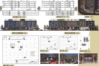 2d,3d architectural floor plans, house plans, city permit site plan in autocad