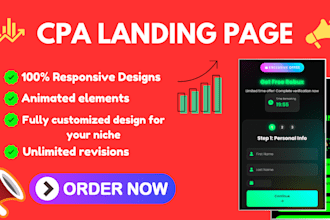 create responsive CPA landing pages and clickbank sales funnels