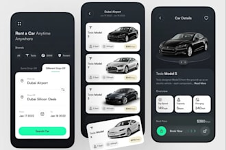 develop car rental app, limousine rental app,  luxury chauffeur booking app