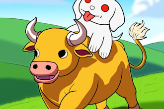 create freehand digital memecoin mascots, meme videos, gifs
