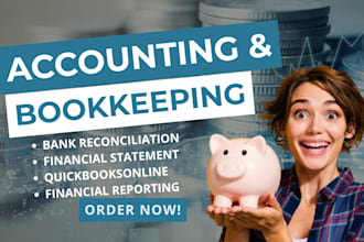 setup, clean up bookkeeping, bank reconciliation in quickbooks, xero, wave, zoho