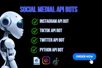 develop live streaming bot, discord bot, telegram bot, reddit bot, twitter bot