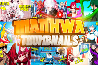 create clickbait ai manhwa recap thumbnails for you