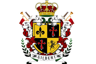 design a custom emblem, family crest logo