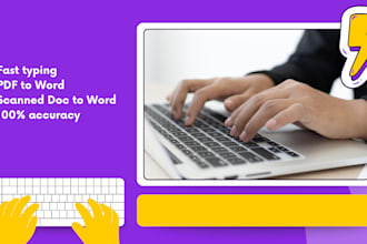 be your typist and retype scanned documents