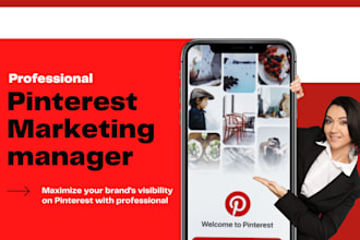 be your pinterest marketing manager, setup seo optimized pins, posts, and boards