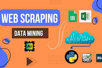 do web scraping using python or web automation