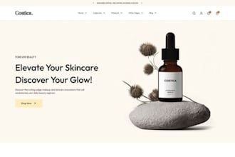 design skincare shopify store skincare website beauty website cosmetics store