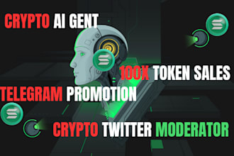 twitter moderator, xrpl, create crypto ai agent to 100x sales telegram promotion