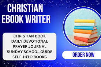 ghostwrite your christian ebook, daily devotional, prayer journal for amazon KDP