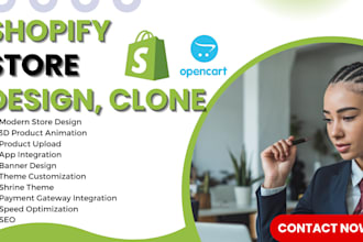 fix opencart issue clone, design, redesign, duplicate, replicate shopify store