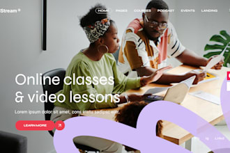 build a premium learning management system website using wordpress