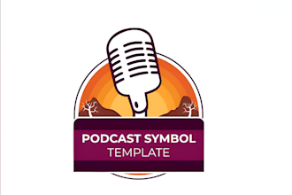 creative unique podcast logo design or podcast cover art