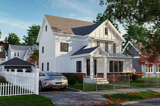 create 3d house models and renders for real estate marketing