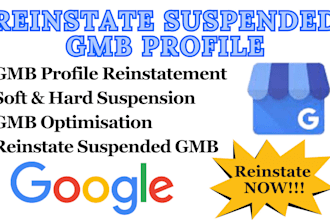 reinstate suspended gmb profile, fix google my business profile suspension