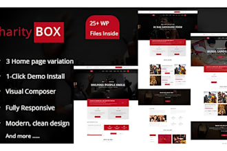 build charity website, fundraising, nonprofit website ngo website with donation