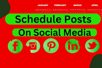 schedule posts on social media