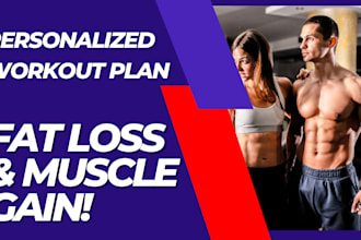 be your online personal trainer for muscle gain or fat loss