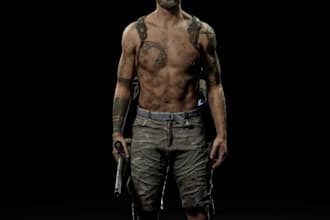 realistic metahuman, game character, stylized 3dhuman model, metahuman animation