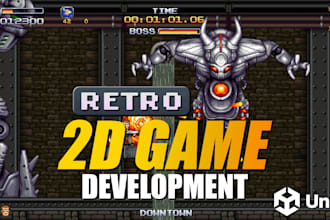 develop a custom retro style 2d game or prototype