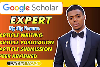 write and publish article writing in google scholar and  journals