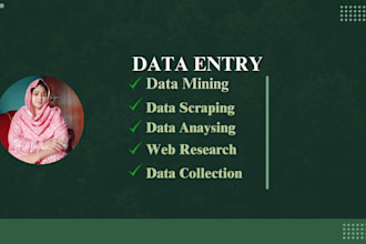 do the best from me that the buyer want about data entry