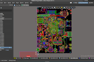 do schematic design, pcb design, create gerber and bom files