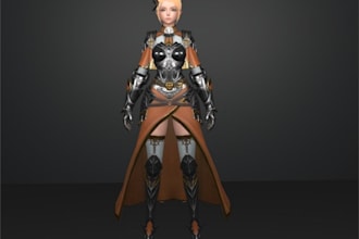 3d stylized character model, metahuman model,realistic texture,3d miniature, gbl
