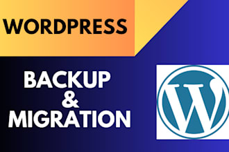 do wordpress website migration and backup