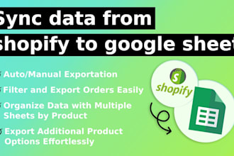 integrate shopify with google sheets