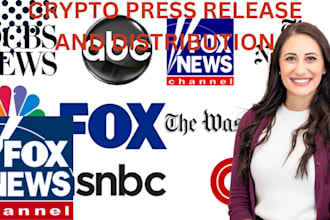 write crypto press release, press release and distribution