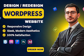 build responsive wordpress website design as elementor pro expert