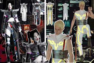 reate stunning 3d clothing designs, textures, lighting, renders, and animations