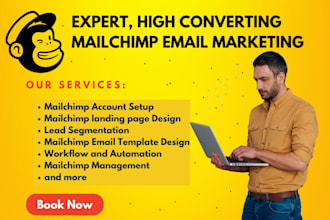 be your mailchimp email marketing automation expert build email template design