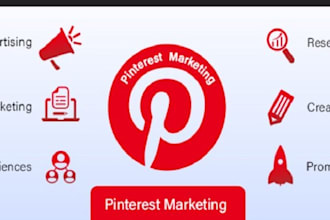 setup, optimize SEO pins boards as your pinterest marketing manager