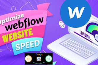 do webflow website speed optimization on google page speed insights