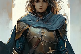 make the character art of dnd and dnd  character art