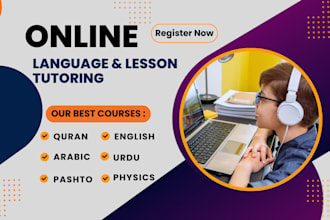 be your quran tajweed tutor, arabic urdu english language and lesson teacher